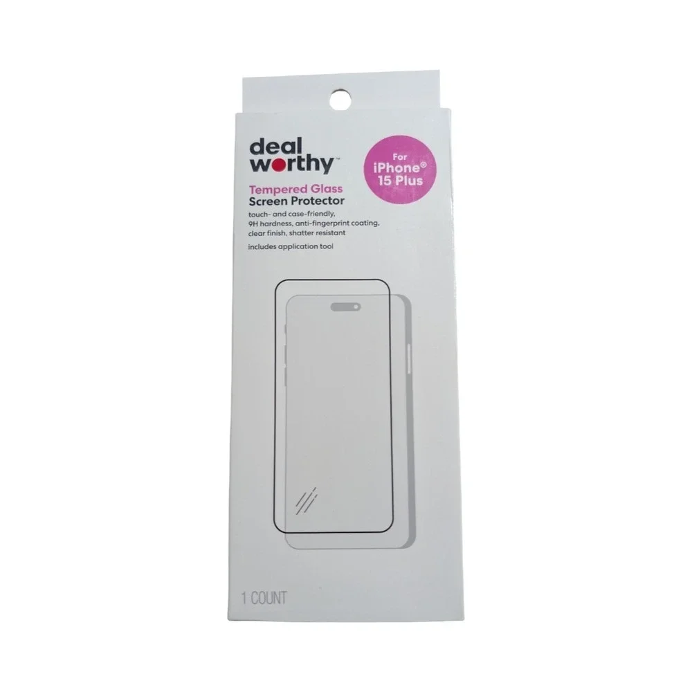 Aa9-N Deal Worthy Tempered‎ Glass Screen Protector for Apple iPhone 15 Plus